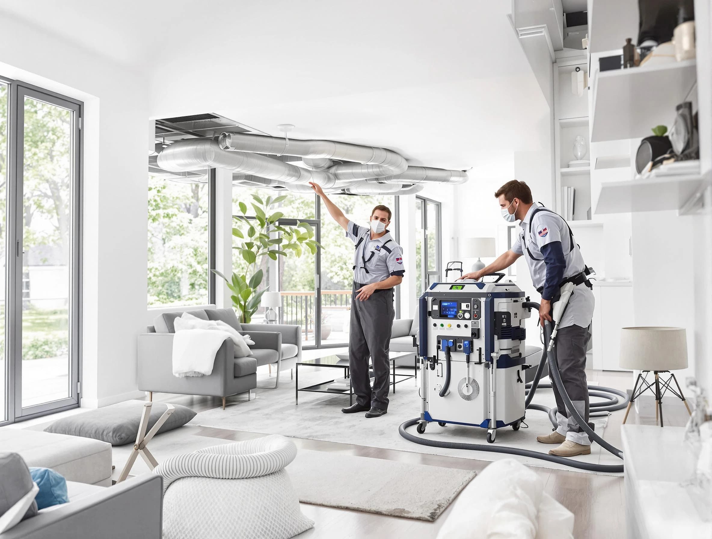 Cecil Air Duct Cleaning professional conducting pure air duct cleaning with state-of-the-art equipment in Cecil