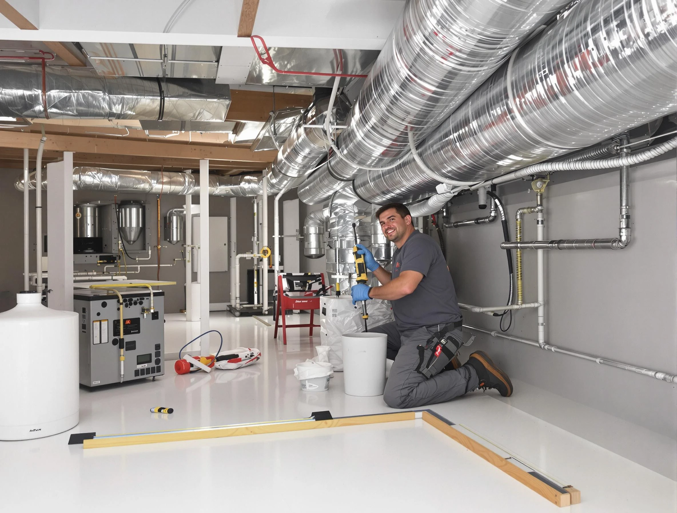 Professional duct sealing service by Cecil Air Duct Cleaning in Cecil