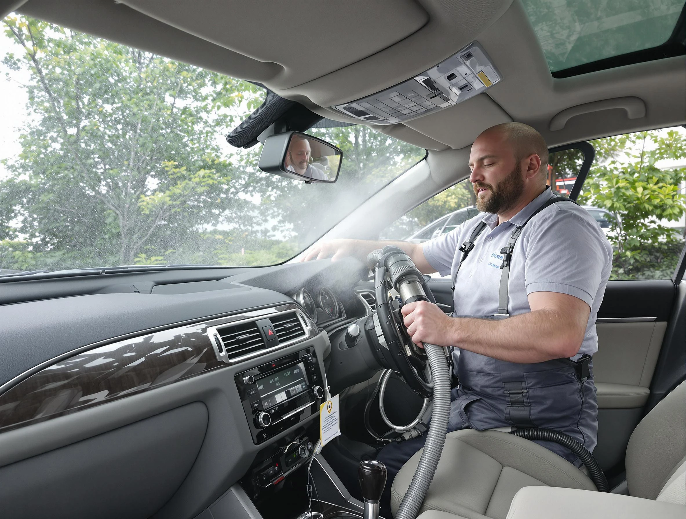 Cecil Air Duct Cleaning specialist performing professional car duct cleaning in Cecil