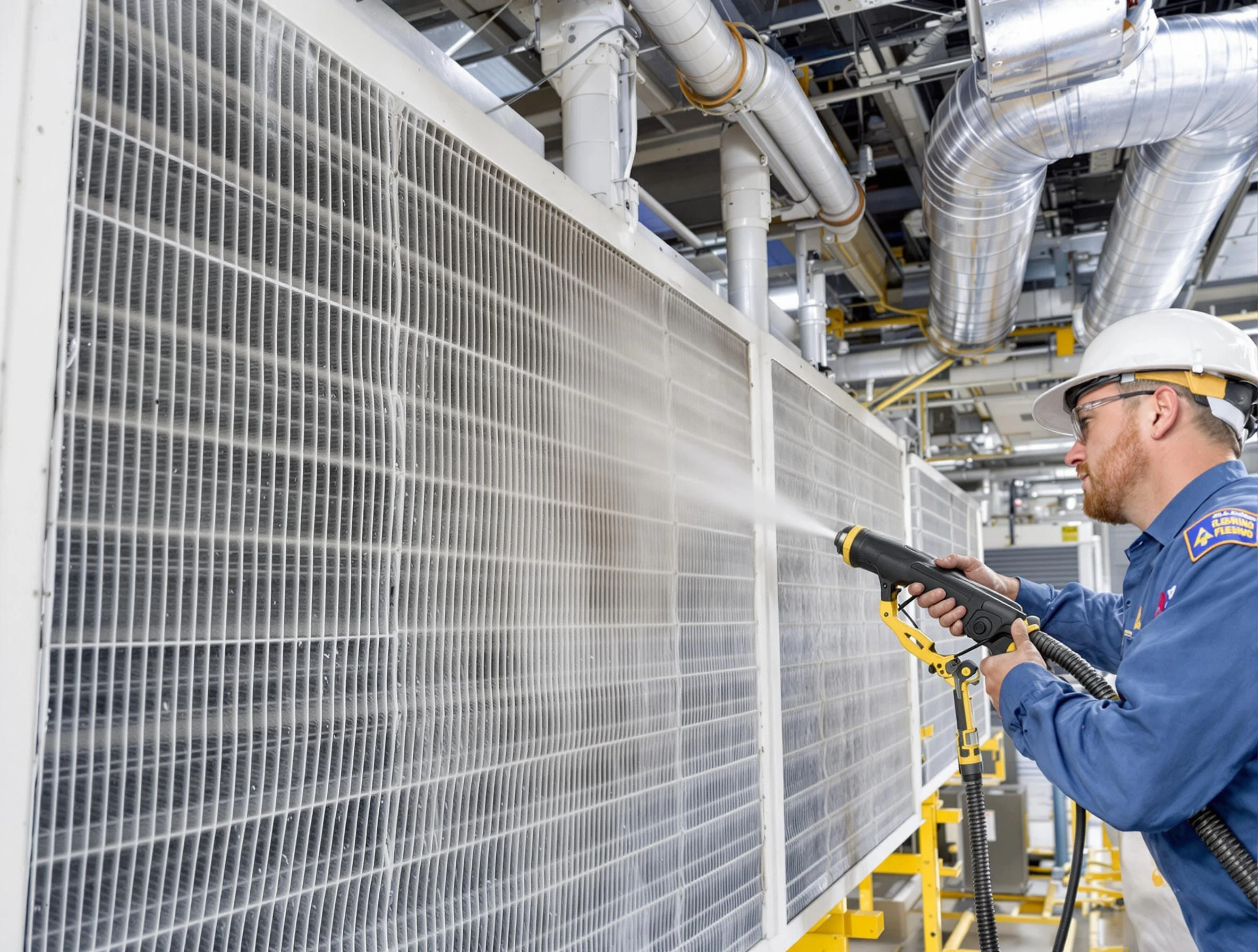 Professional commercial coil cleaning by Cecil Air Duct Cleaning in Cecil